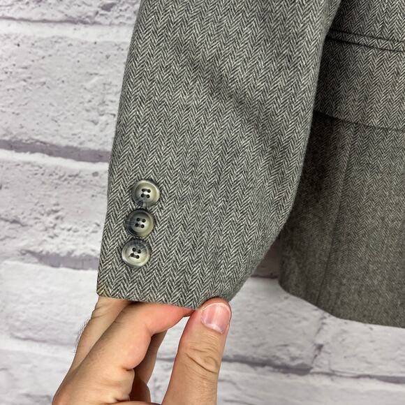 VTG Pendleton Womens 12 Old Money Academia Wool Skirt Jacket Suit Set Gray Tweed - Picture 5 of 15